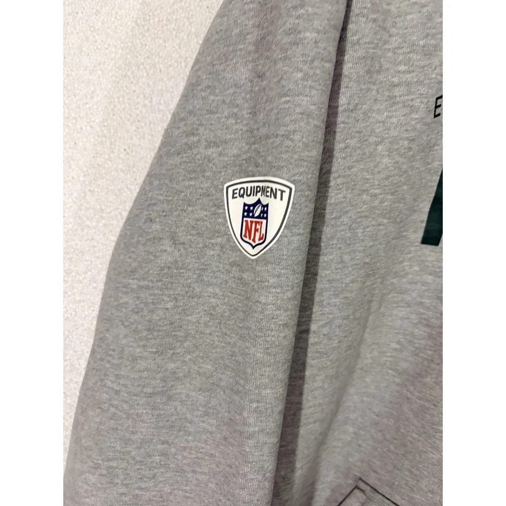 Nike Green Bay Packers Hoodie Sweatshirt‎ Mens Sz L Light Grey NFL Logo Fan Gear